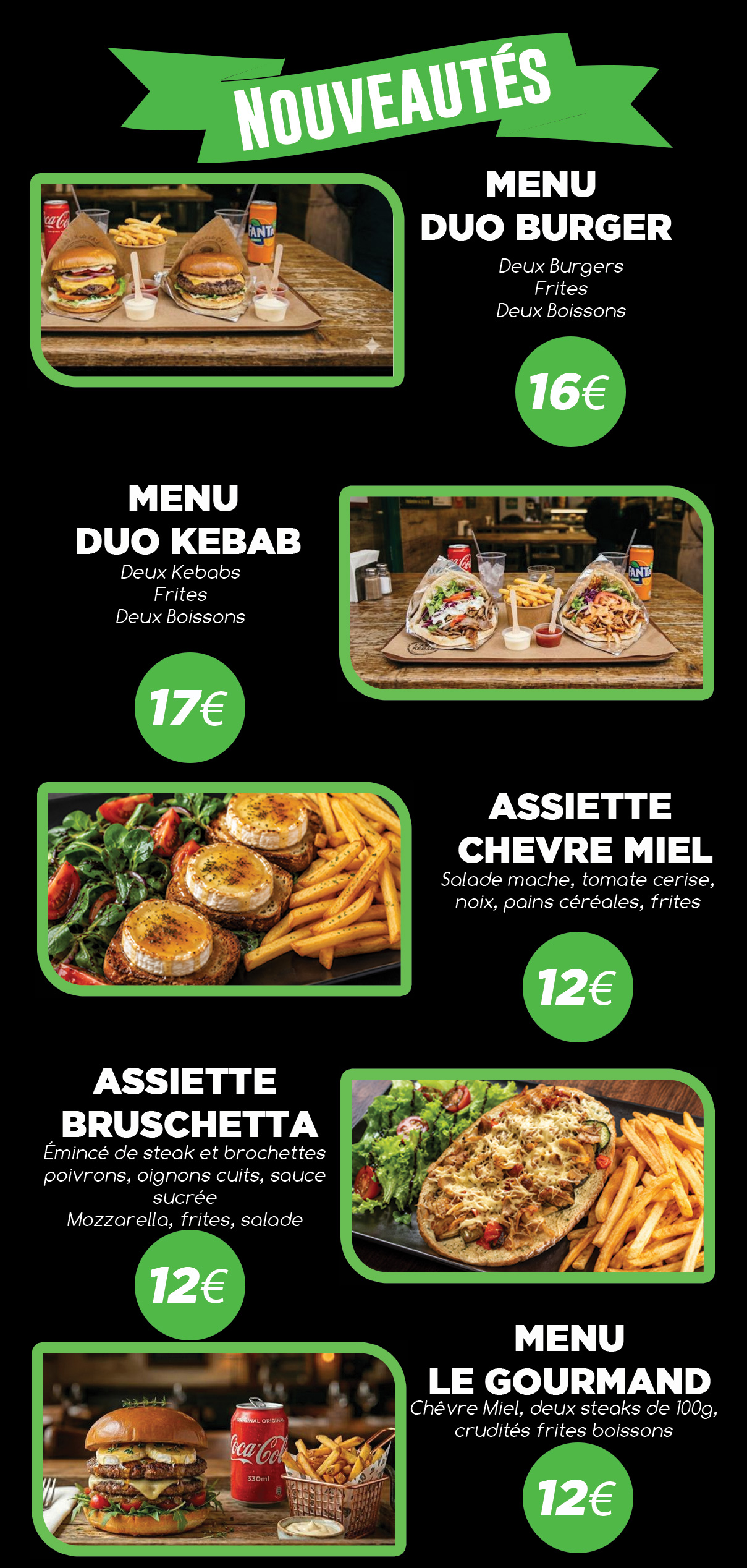 menu les andalouses